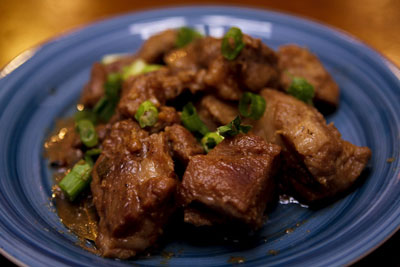A photo of a famous Philippine dish known as Pork Adobo