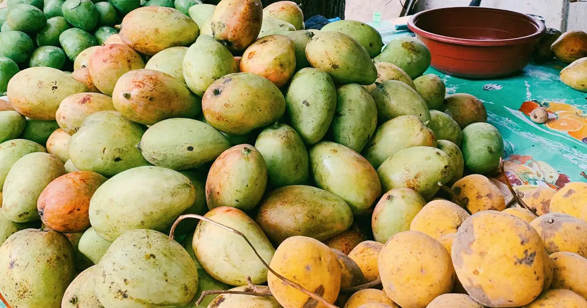 Fruit stall selling mangoes