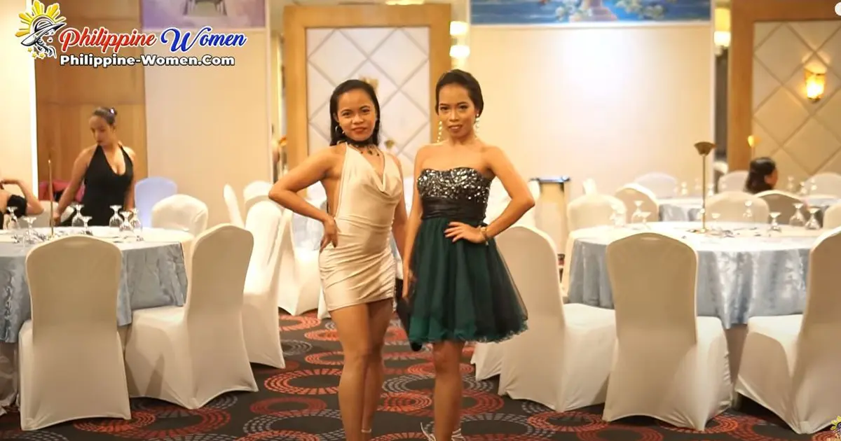 Two women posing at a socials event