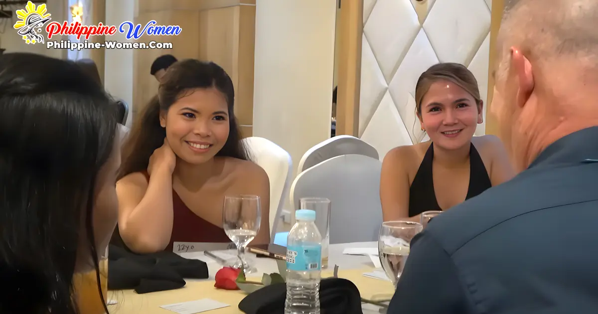 Filipinas and a foreigner interacting at the socials