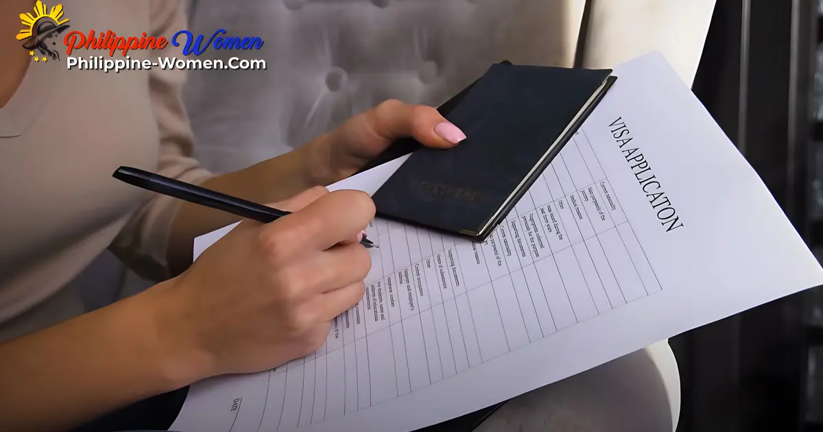 Paperwork for the K1 Visa application, which allows couples to smoothly get married in the Philippines