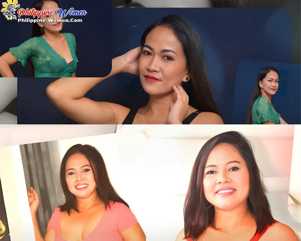 Allena and Jennifer, mature older women from the Philippines